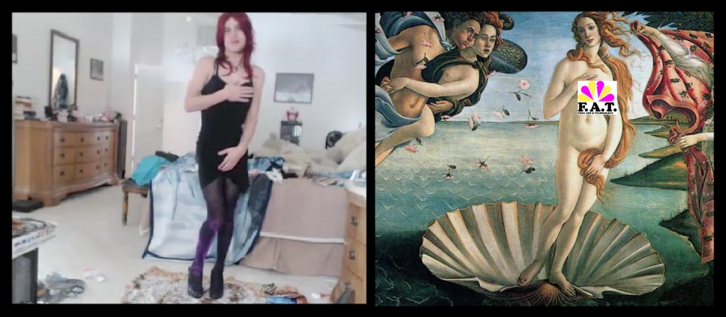 ursecrettoy as Birth of Venus censor